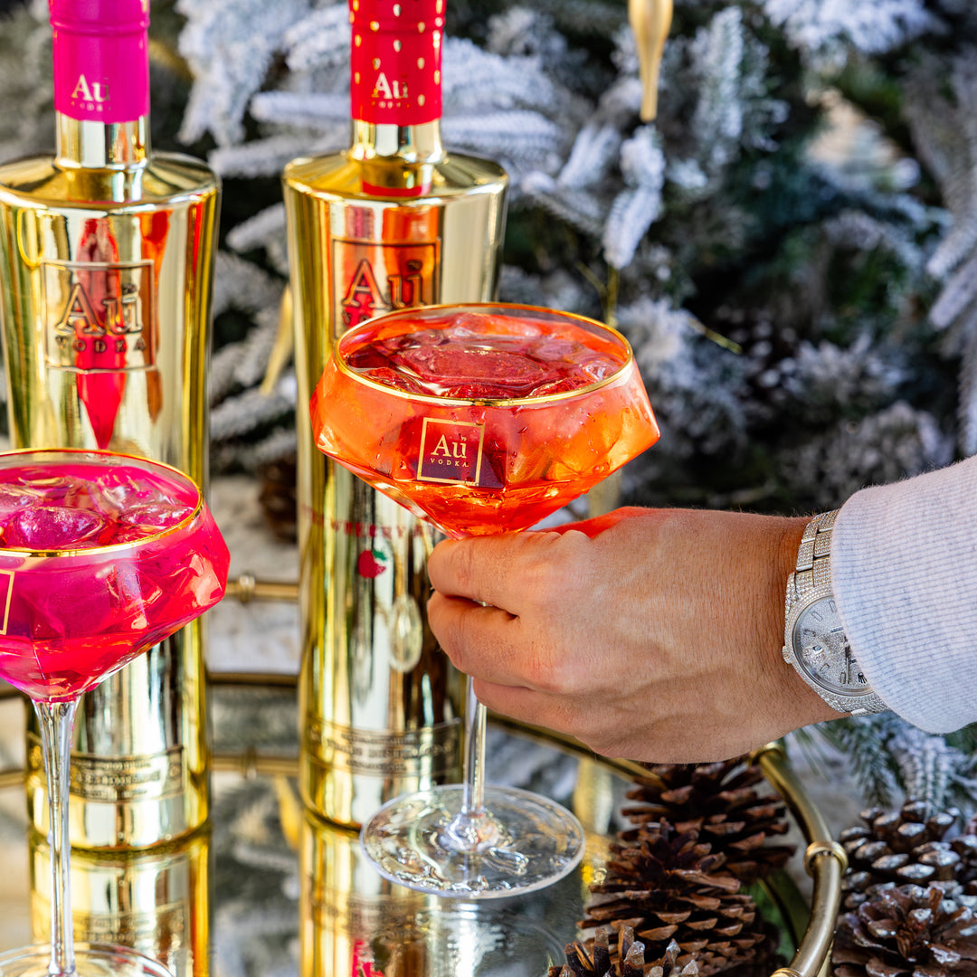 Au Diamond Martini Glass