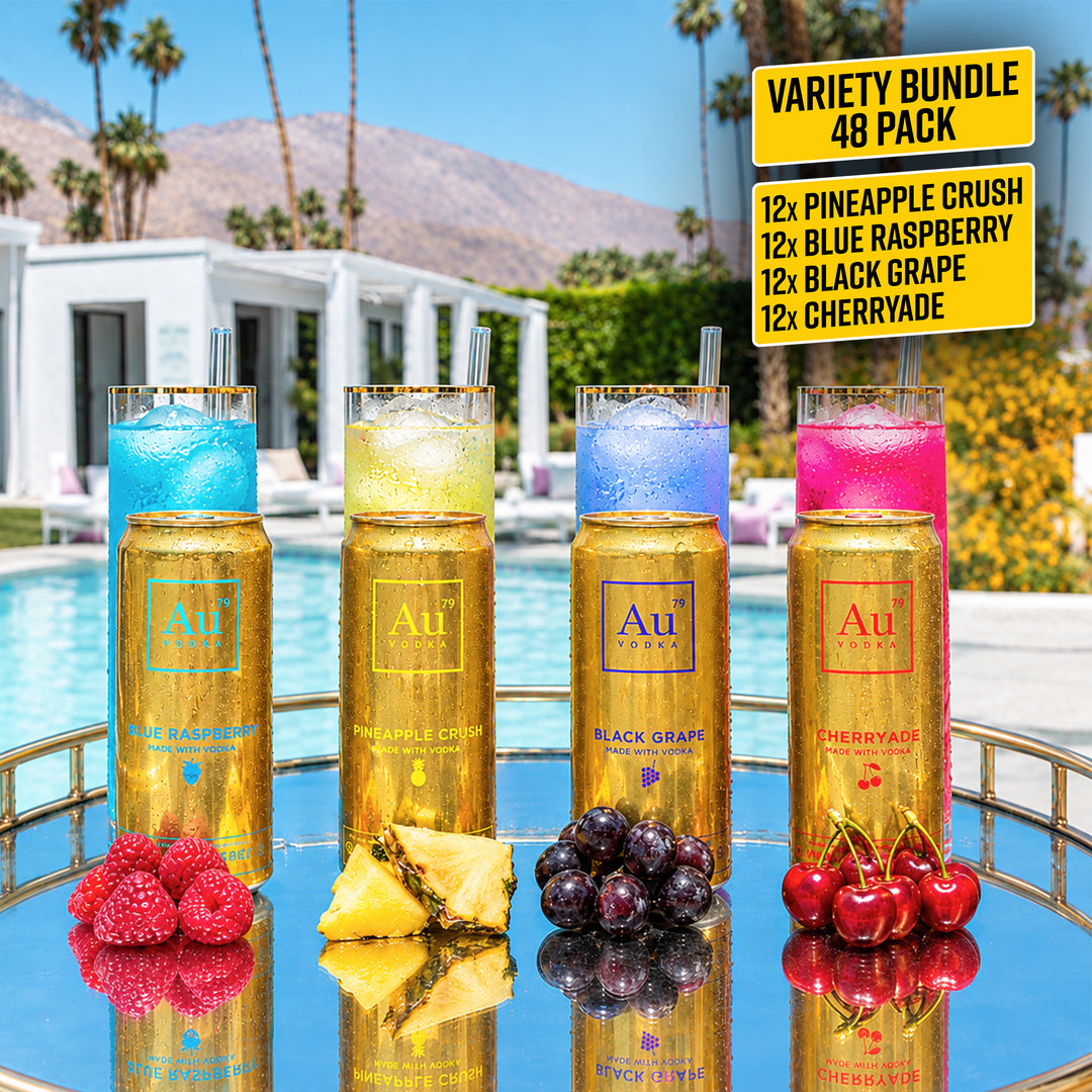 Au Vodka Pre-Mixed Variety Bundle - 48 Pack