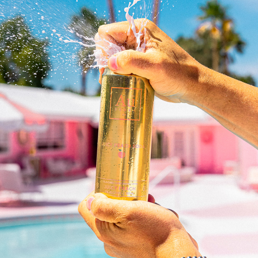 Au Vodka Juicy Peach Pre-Mixed Cans - Case Of 12