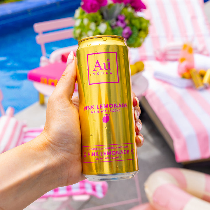 Au Vodka Pink Lemonade Pre-Mixed-Cans - Case of 12