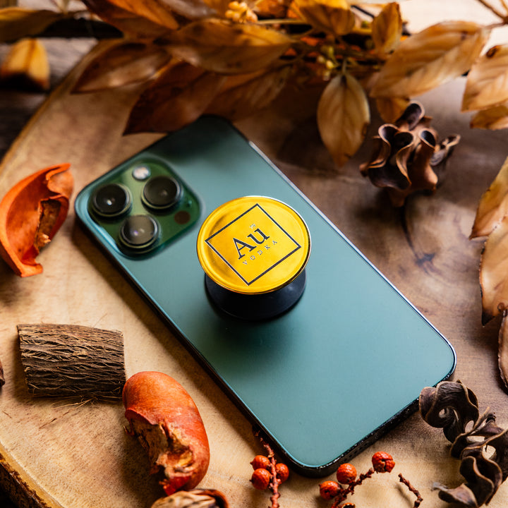 Au Gold Phone Hand Grip