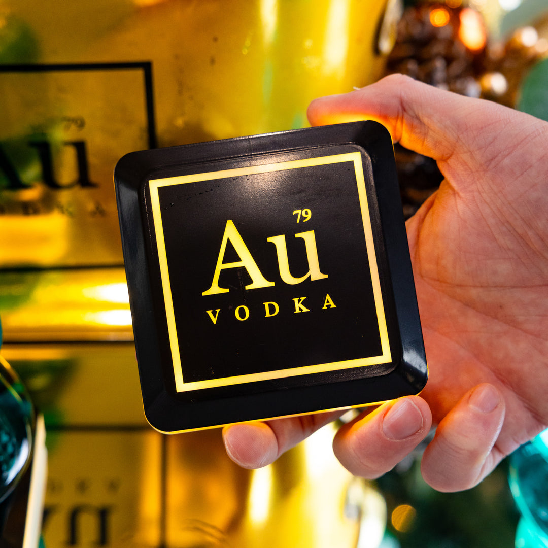 Au Vodka LED Light Up Coaster
