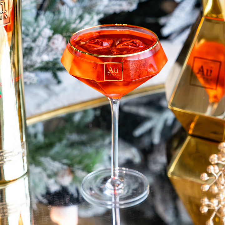 Au Diamond Martini Glass