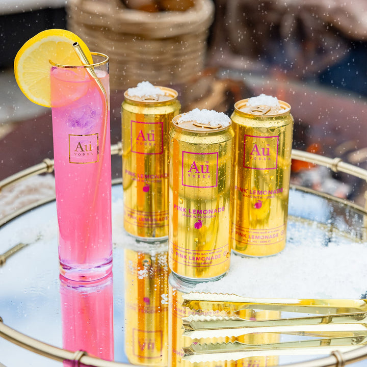 Au Vodka Pink Lemonade Pre-Mixed-Cans - Case of 12