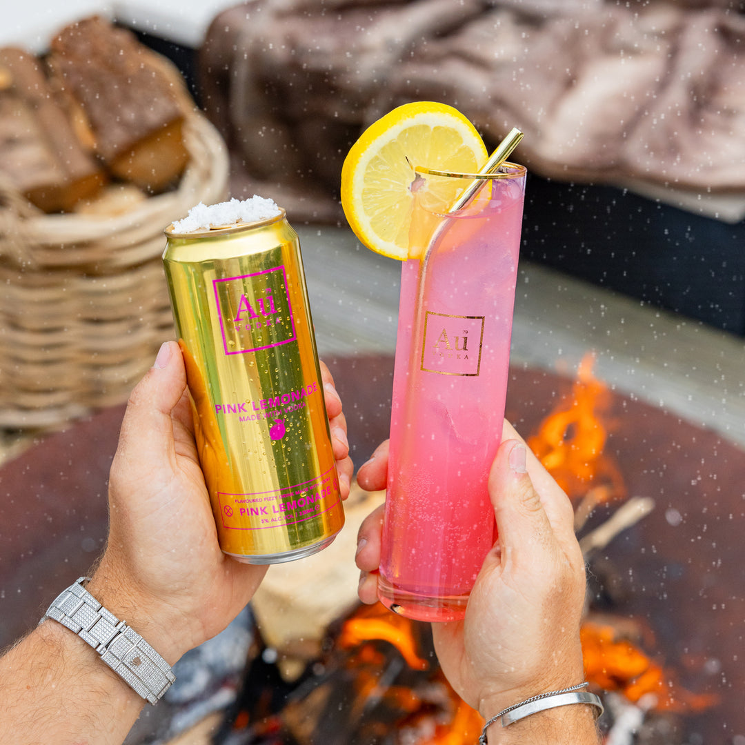 Au Vodka Pink Lemonade Pre-Mixed-Cans - Case of 12