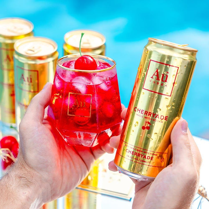 Au Vodka Cherryade Pre-Mixed-Cans - Case of 12