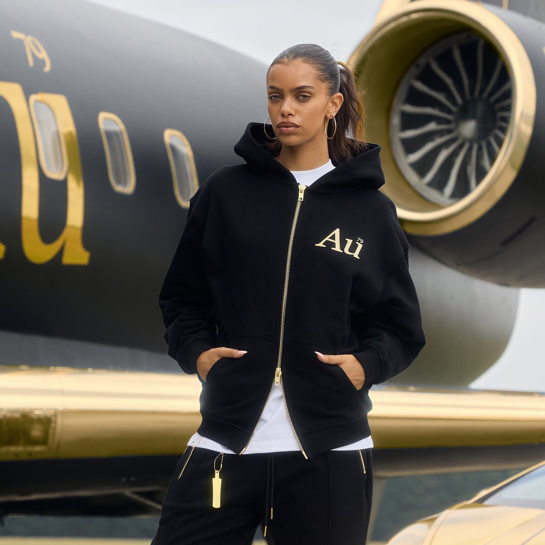 Au Signature Zip Hoodie - Black
