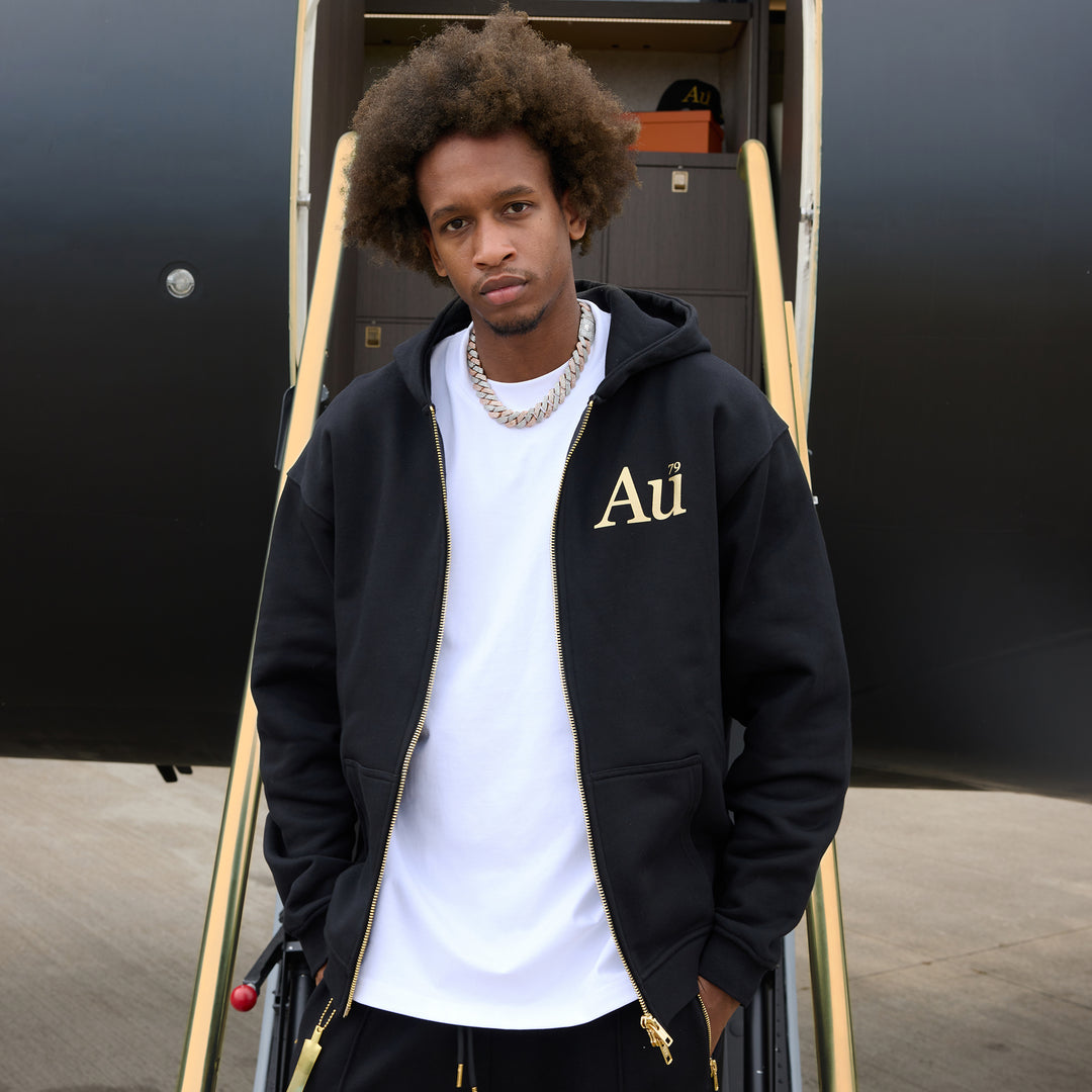 Au Signature Zip Hoodie - Black