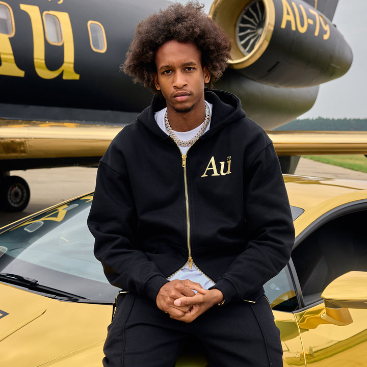 Au Signature Zip Hoodie - Black