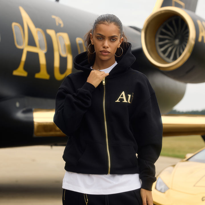 Au Signature Zip Hoodie - Black