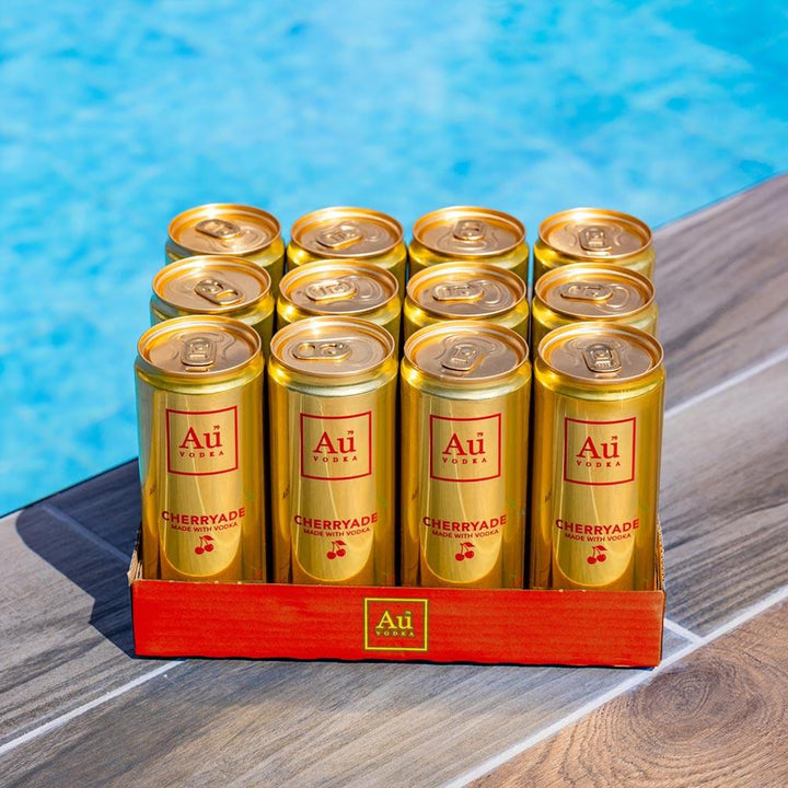 Au Vodka Cherryade Pre-Mixed-Cans - Case of 12