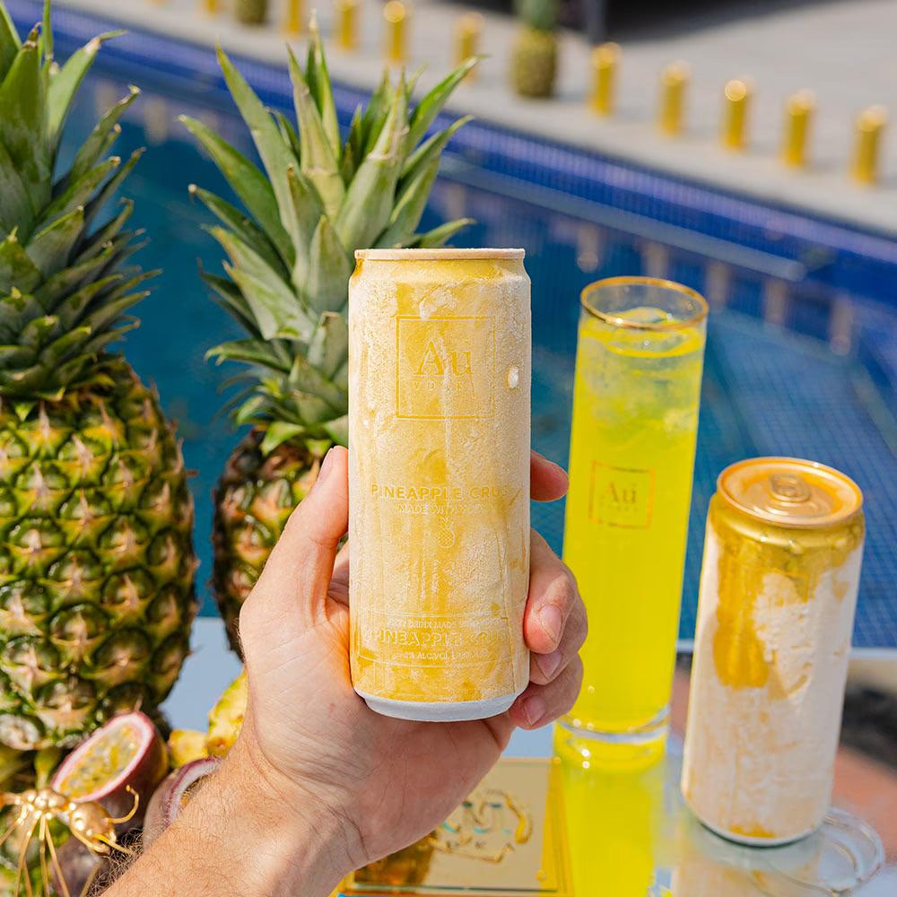 Au Vodka Pineapple Crush Pre-Mixed-Cans - Case of 12
