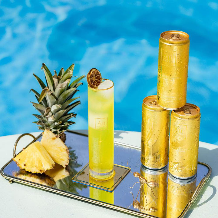 Au Vodka Pineapple Crush Pre-Mixed-Cans - Case of 12